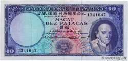 10 Patacas MACAU  1963 P.050a