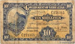 10 Shillings GIBRALTAR  1942 P.14b