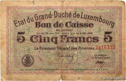 5 Francs LUXEMBOURG  1919 P.29c