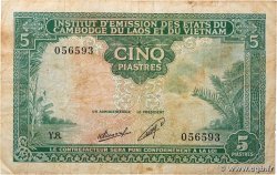 5 Piastres - 5 Kip INDOCHINE FRANÇAISE  1953 P.101