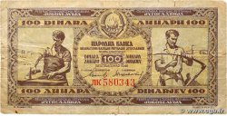 100 Dinara YOUGOSLAVIE  1946 P.065a