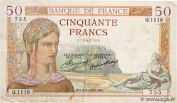 50 Francs CÉRÈS FRANCE  1935 F.17.07