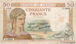 50 Francs CÉRÈS FRANCE  1936 F.17.22