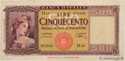 500 Lire ITALY  1947 P.080a