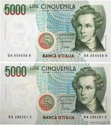 5000 Lire Lot ITALY  1985 P.111a