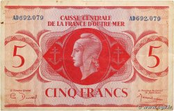 5 Francs FRENCH EQUATORIAL AFRICA  1944 P.15a