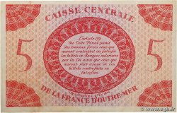 5 Francs AFRIQUE ÉQUATORIALE FRANÇAISE  1943 P.15c MBC