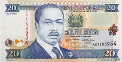 20 Shillings KENIA  1995 P.32 VZ