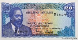 20 Shillings KENYA  1975 P.13b TTB