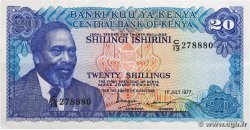 20 Shillings KENYA  1977 P.13d XF-