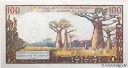 100 Francs - 20 Ariary MADAGASCAR  1966 P.057a XF