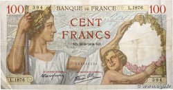 100 Francs SULLY FRANCIA  1939 F.26.08 BC