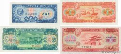 50 Chon, 1, 5 et 10 Won Lot NORTH KOREA  1959 P.12 au P.15 UNC-