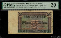 20 Francs LUXEMBOURG  1926 P.35 TB