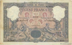 100 Francs BLEU ET ROSE FRANCE  1899 F.21.12 VF-