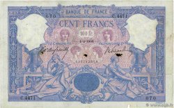 100 Francs BLEU ET ROSE FRANCE  1906 F.21.20 pr.TB