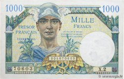 1000 Francs TRÉSOR FRANÇAIS FRANCE  1947 VF.33.02