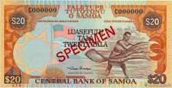 20 Tala Spécimen SAMOA  2002 P.35as FDC