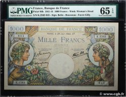 1000 Francs COMMERCE ET INDUSTRIE FRANCE  1944 F.39.09