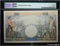 1000 Francs COMMERCE ET INDUSTRIE FRANCIA  1944 F.39.09 FDC