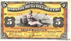 5 Pesos CUBA  1896 P.048b