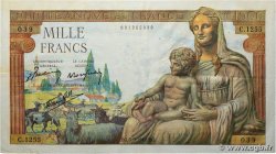 1000 Francs DÉESSE DÉMÉTER FRANCIA  1942 F.40.06