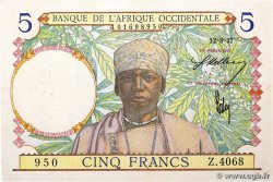 5 Francs FRENCH WEST AFRICA  1937 P.21