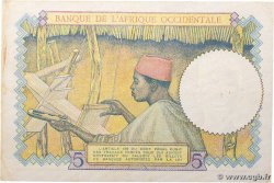 5 Francs FRENCH WEST AFRICA  1937 P.21 XF