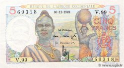 5 Francs FRENCH WEST AFRICA  1949 P.36