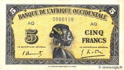 5 Francs  FRENCH WEST AFRICA  1942 P.28b