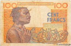 100 Francs FRENCH WEST AFRICA  1956 P.46 q.MB