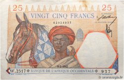 25 Francs FRENCH WEST AFRICA  1942 P.27