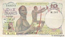 10 Francs FRENCH WEST AFRICA  1954 P.37