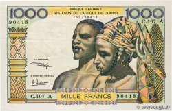 1000 Francs STATI AMERICANI AFRICANI  1973 P.103Aj