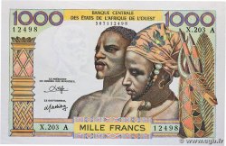 1000 Francs STATI AMERICANI AFRICANI  1980 P.103An