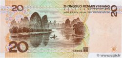 20 Yuan CHINA  1999 P.0899 XF