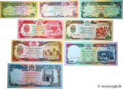 10 au 10000 Afghanis Lot AFGHANISTAN  1979 P.LOT UNC