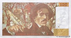 100 Francs DELACROIX modifié FRANCE  1984 F.69.08A VF+