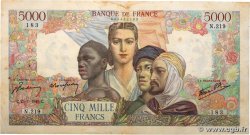 5000 Francs EMPIRE FRANÇAIS FRANCIA  1945 F.47.10 MBC