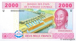 2000 Francs CENTRAL AFRICAN STATES  2002 P.208Ua UNC