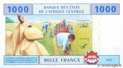 1000 Francs CENTRAL AFRICAN STATES  2002 P.207Ua UNC