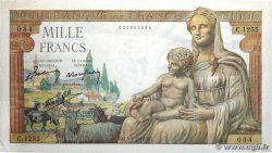 1000 Francs DÉESSE DÉMÉTER FRANCE  1942 F.40.06