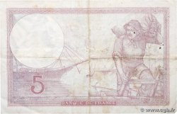 5 Francs FEMME CASQUÉE modifié FRANCE  1939 F.04.09 VF