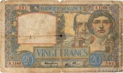 20 Francs TRAVAIL ET SCIENCE FRANCE  1940 F.12.08