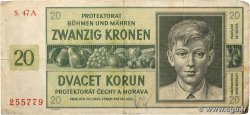 20 Korun BOHEMIA Y MORAVIA  1944 P.09a BC