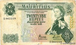 25 Rupees MAURITIUS  1967 P.32b G