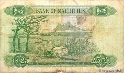 25 Rupees MAURITIUS  1967 P.32b G