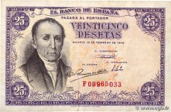 25 Pesetas SPAIN  1946 P.130a