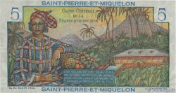 5 Francs Bougainville SAINT PIERRE E MIQUELON  1946 P.22 q.FDC