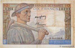 10 Francs MINEUR FRANCE  1949 F.08.22 TB